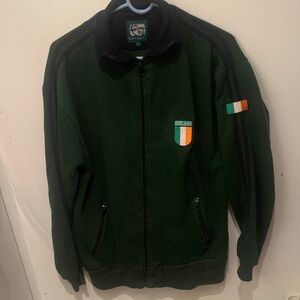 Stelar Cara Craft Green Ireland 50/50 Full Zip Collared Track Jacket SZ L
